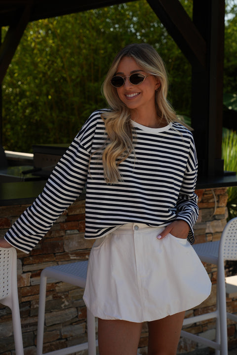 Tylen marine - T-shirt manches longues