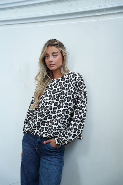 Nala léopard - Sweat-shirt imprimé
