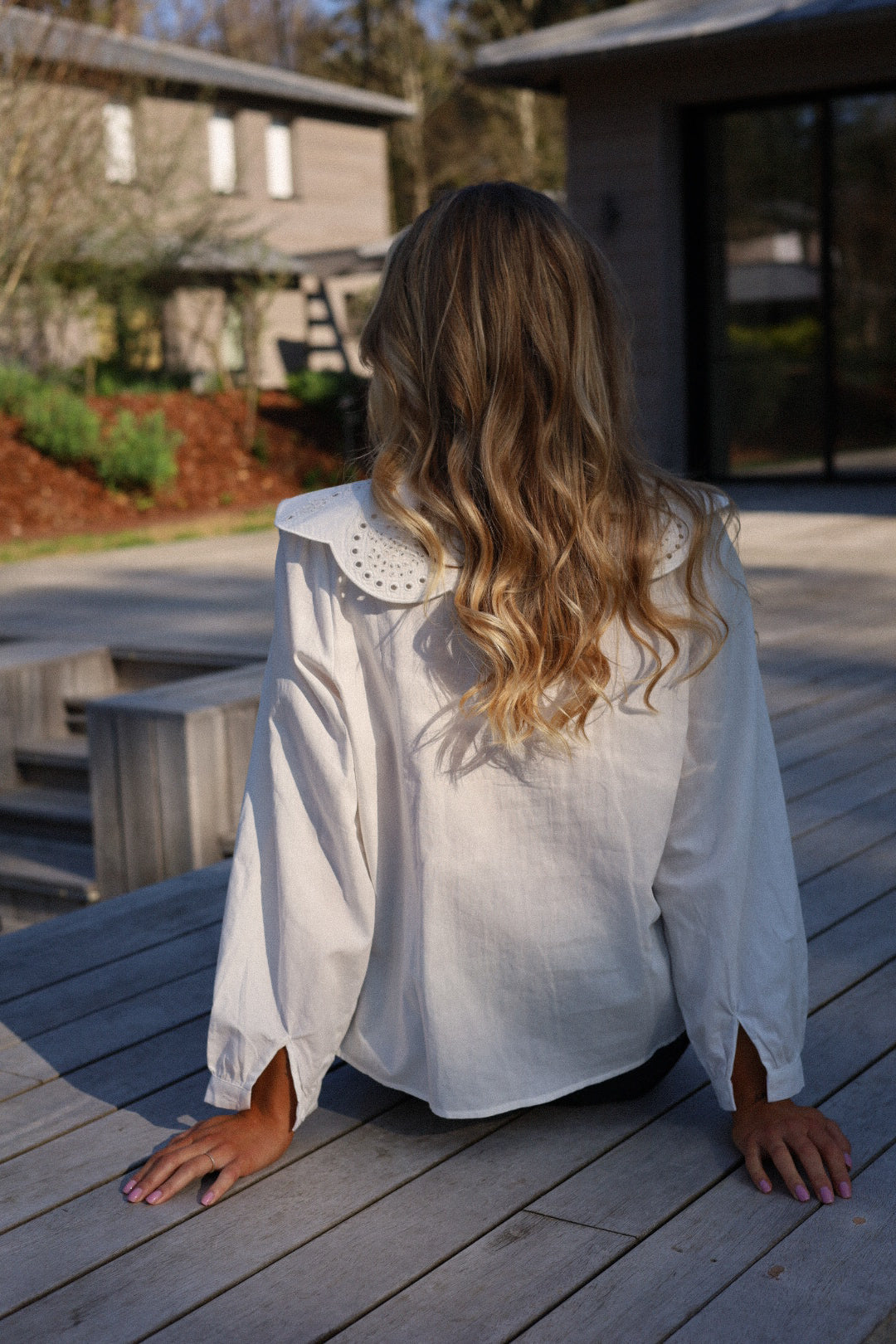 Fanny écrue - Blouse brodée