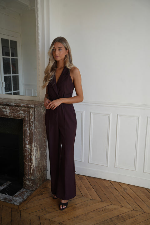 Ambre prune - Combinaison pantalon