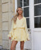 Vanina jaune - Robe ceinturée