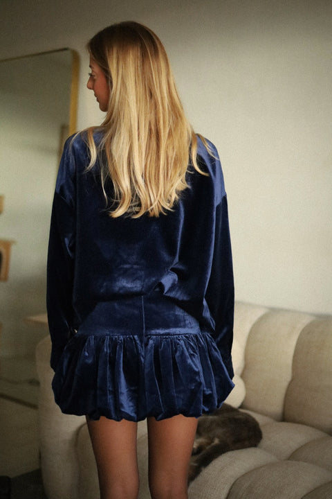 Tomy bleue - Jupe velours