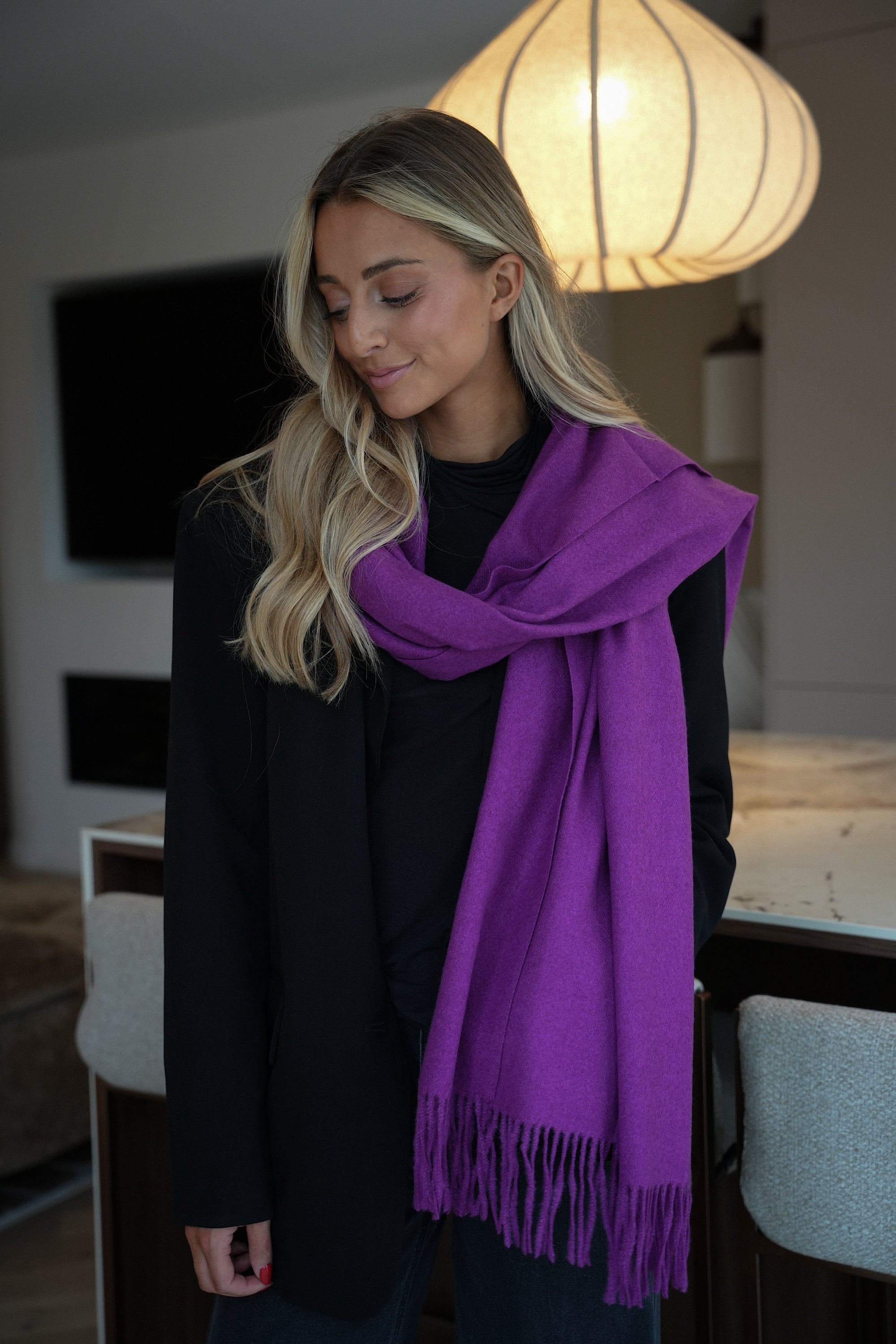 Capucine violette - Écharpe douce