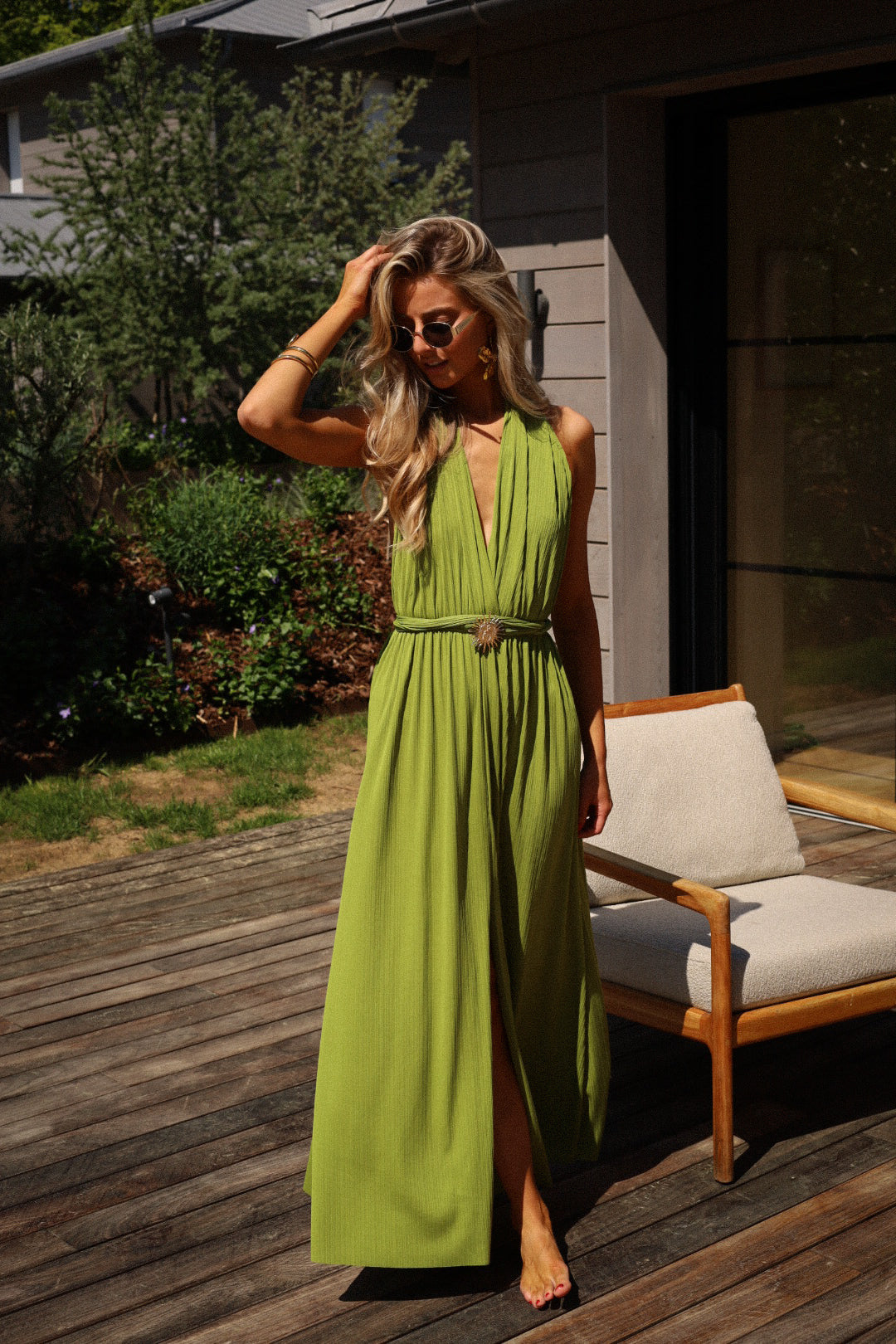 Adell verte - Robe longue