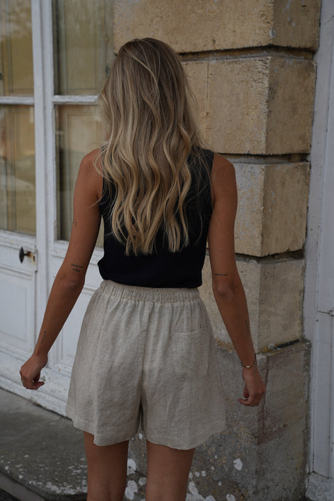 Gladys beige - Short bermuda