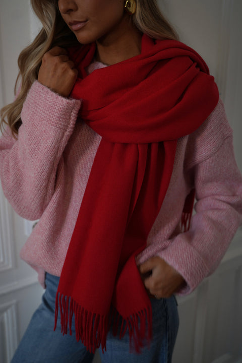 Capucine rouge - Écharpe douce