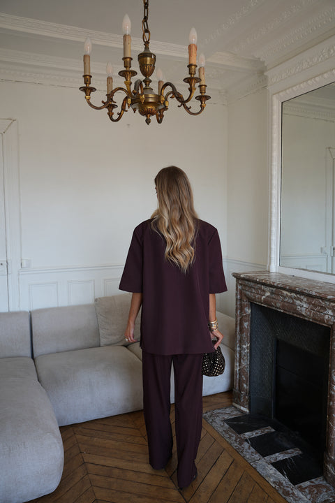 Jared prune - Veste blazer