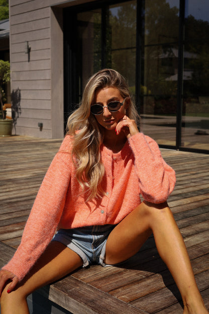 Orla orange - Gilet ample