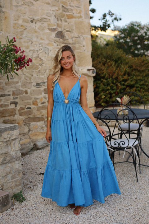 Filipa bleue - Robe soleil