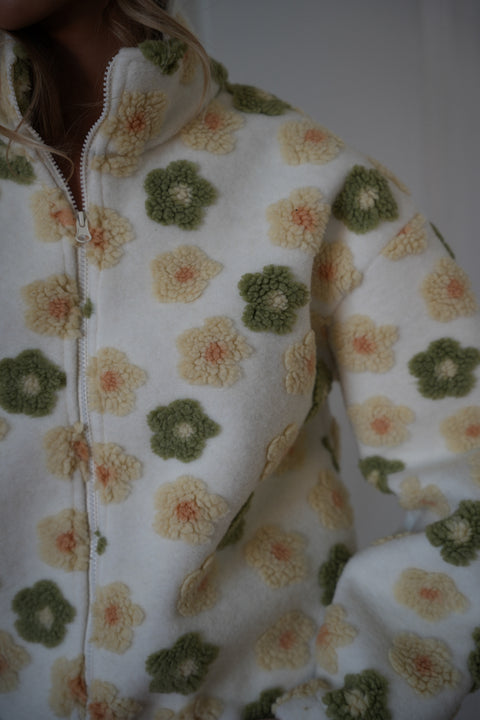 Dana crème - Veste zippée