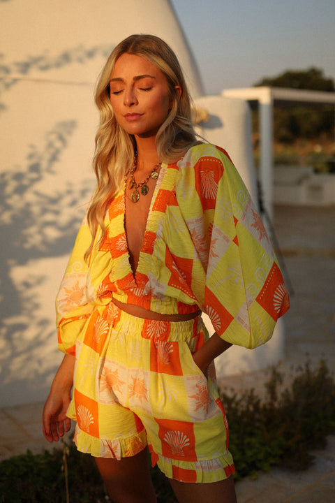 Colette jaune - Ensemble imprimé