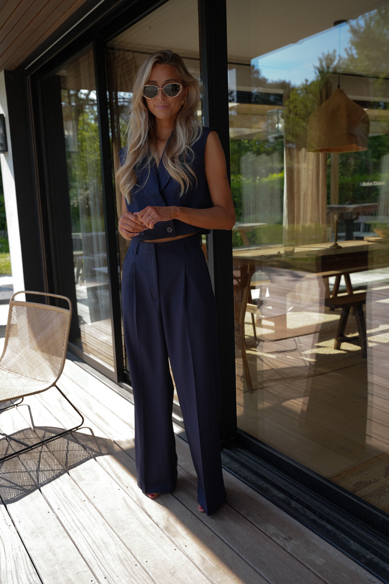 Zoé marine - Ensemble tailleur