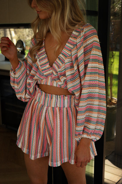 Hanny colorée - Blouse brodée