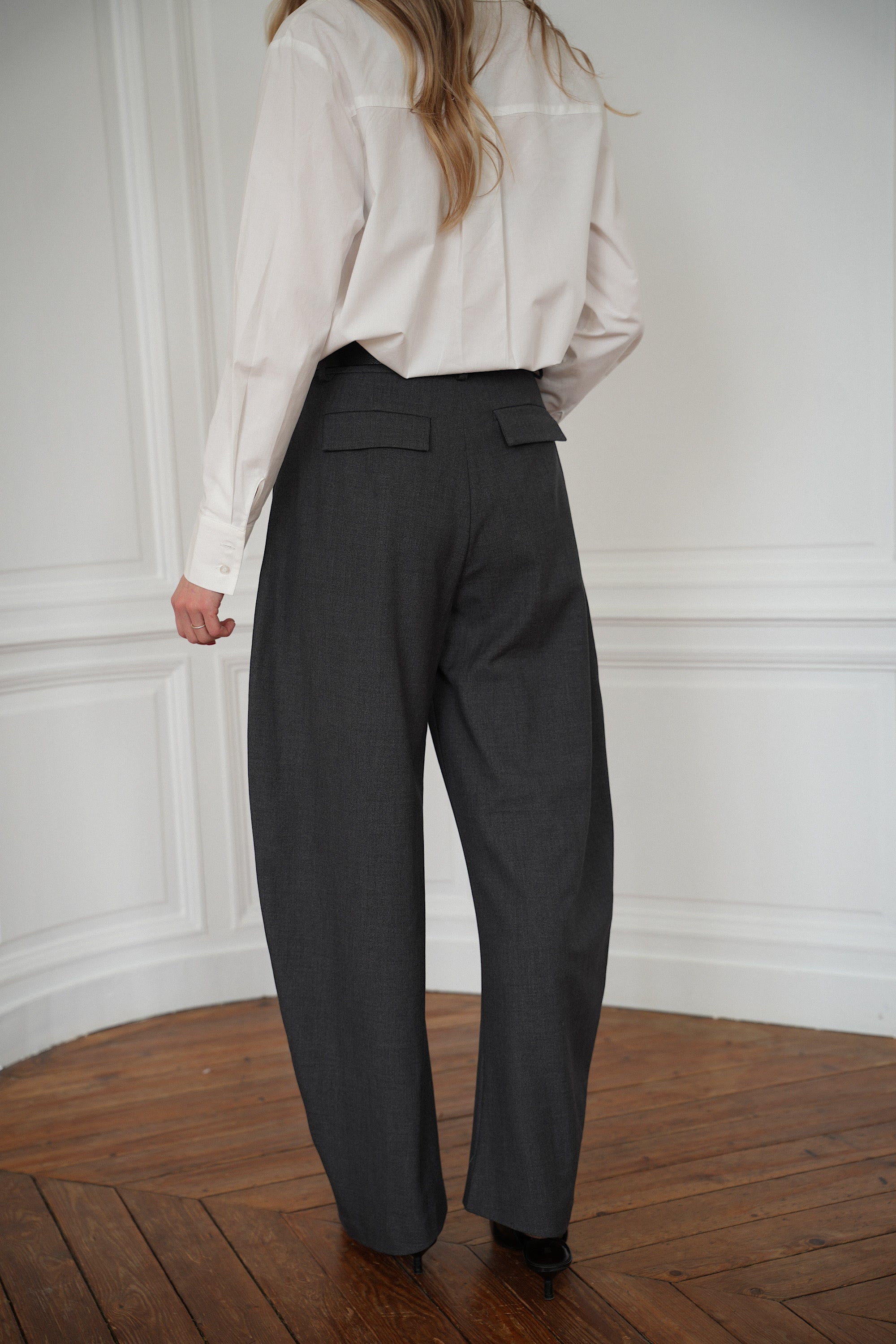 Cally gris - Pantalon ballon