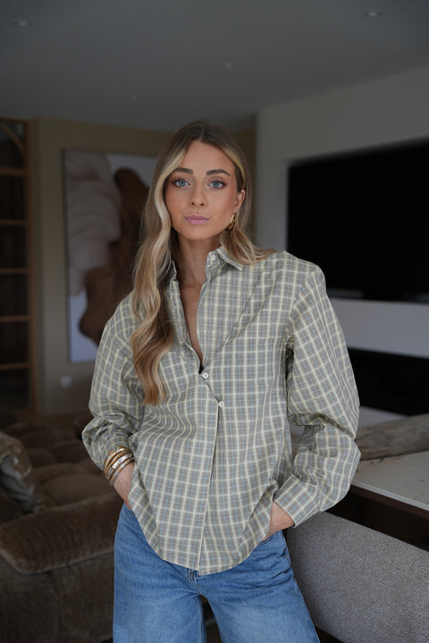 Pola verte - Chemise à carreaux