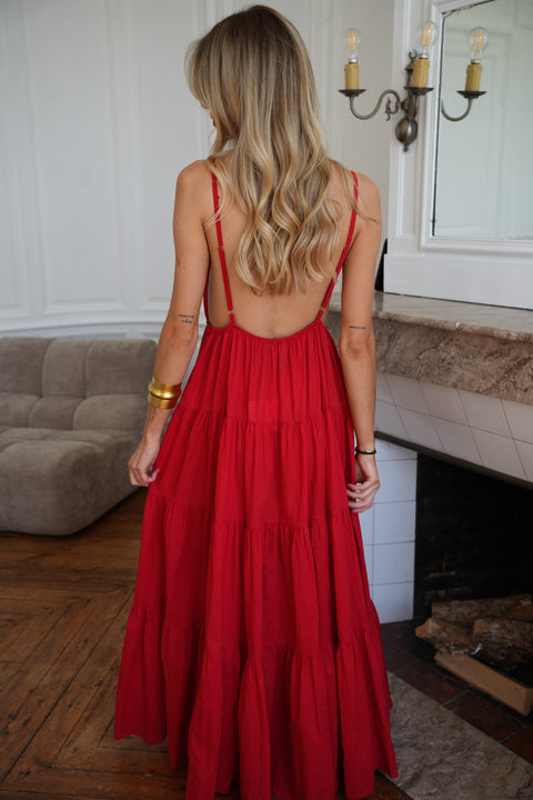 Filipa rouge - Robe soleil
