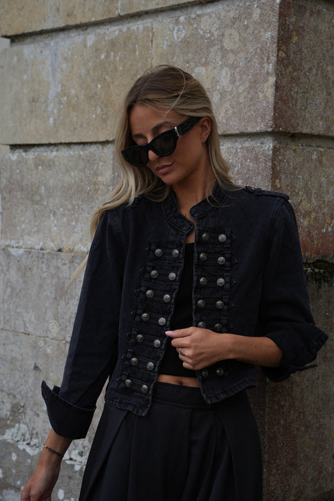 Léandre noire - Veste en jean