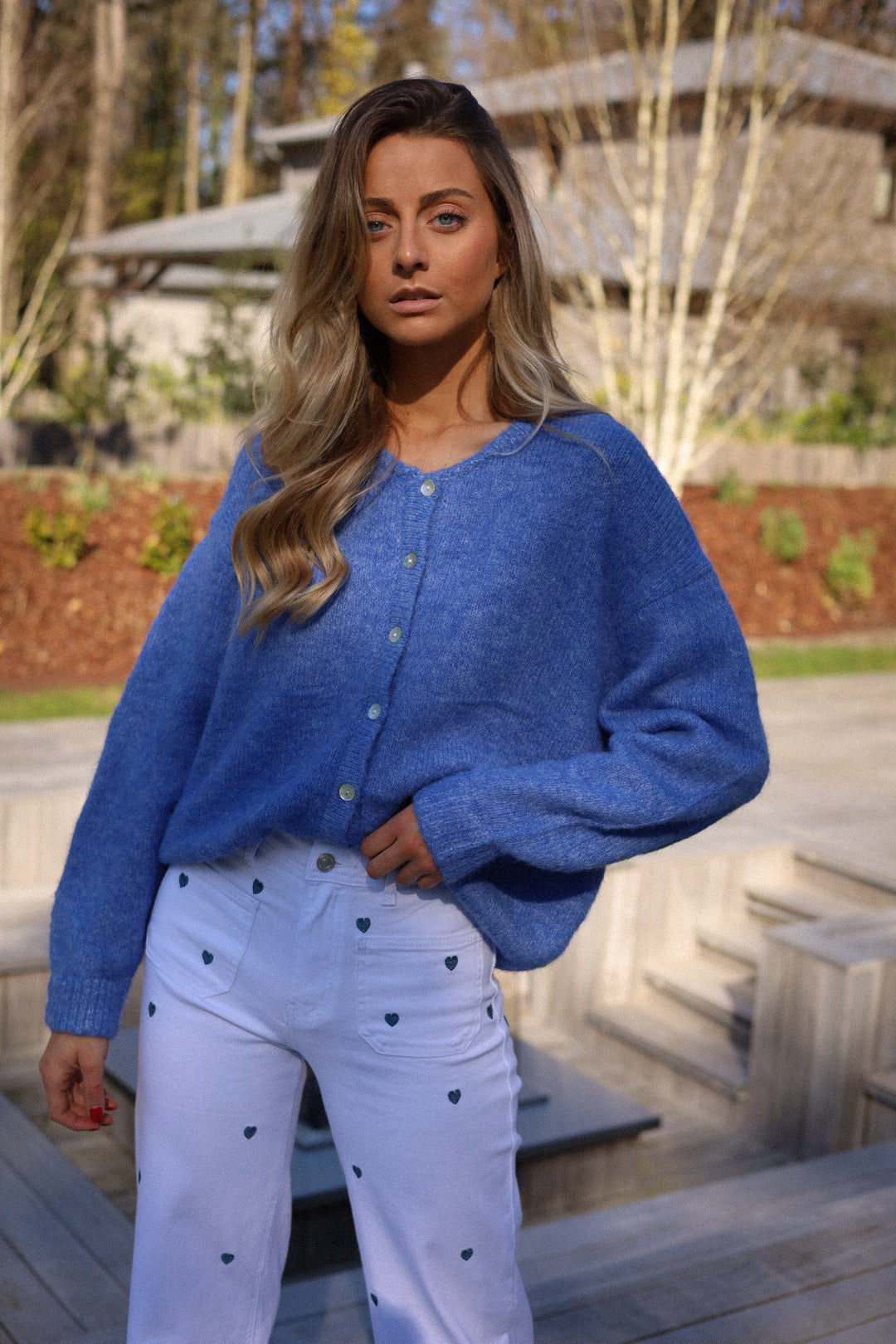 Catrina bleu - Gilet ample
