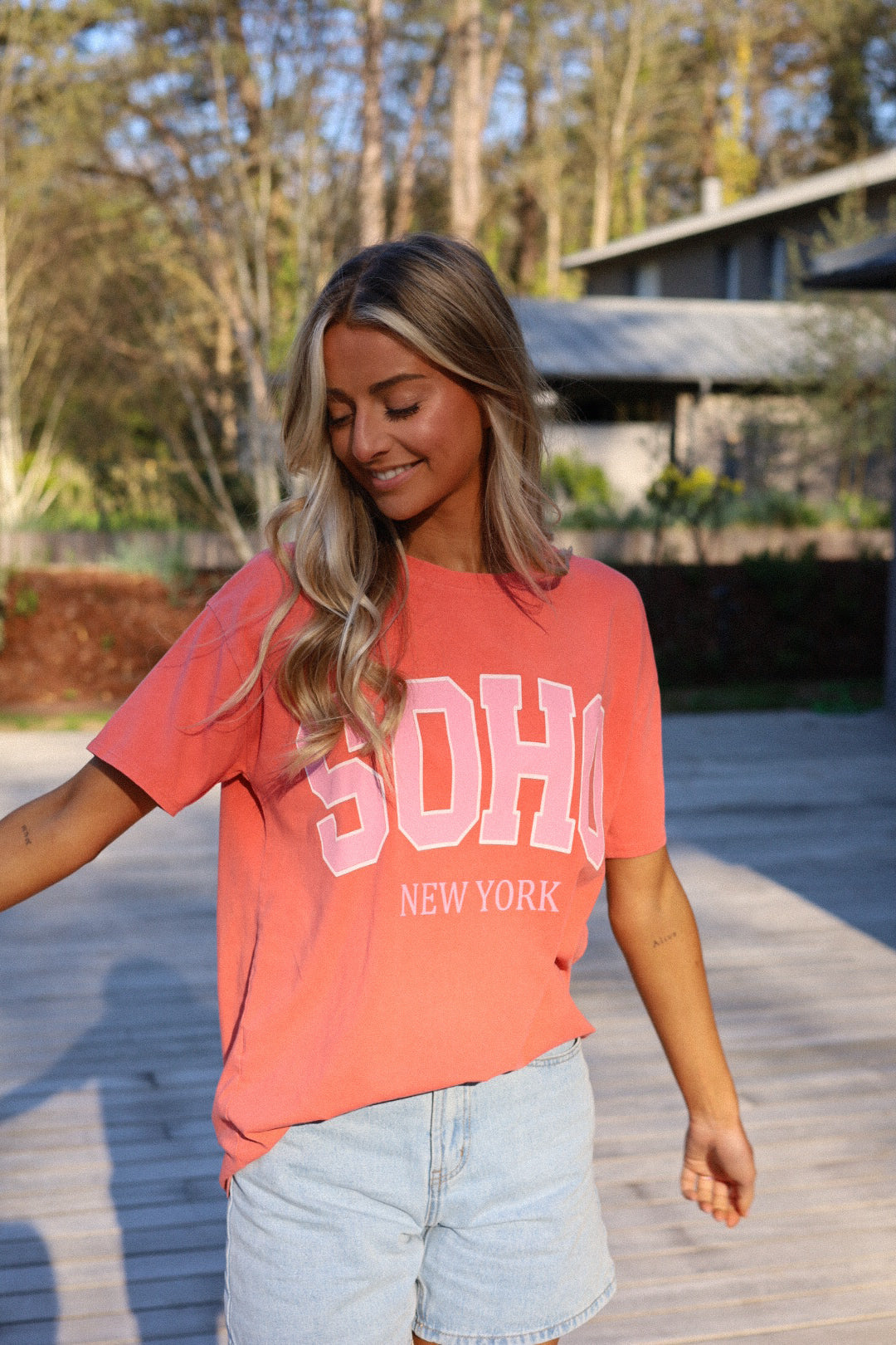 Soho orange - T-shirt ample