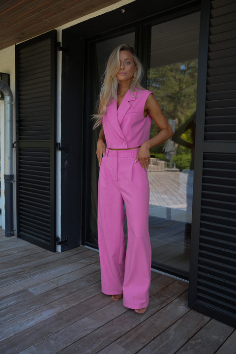 Zoé rose - Ensemble tailleur