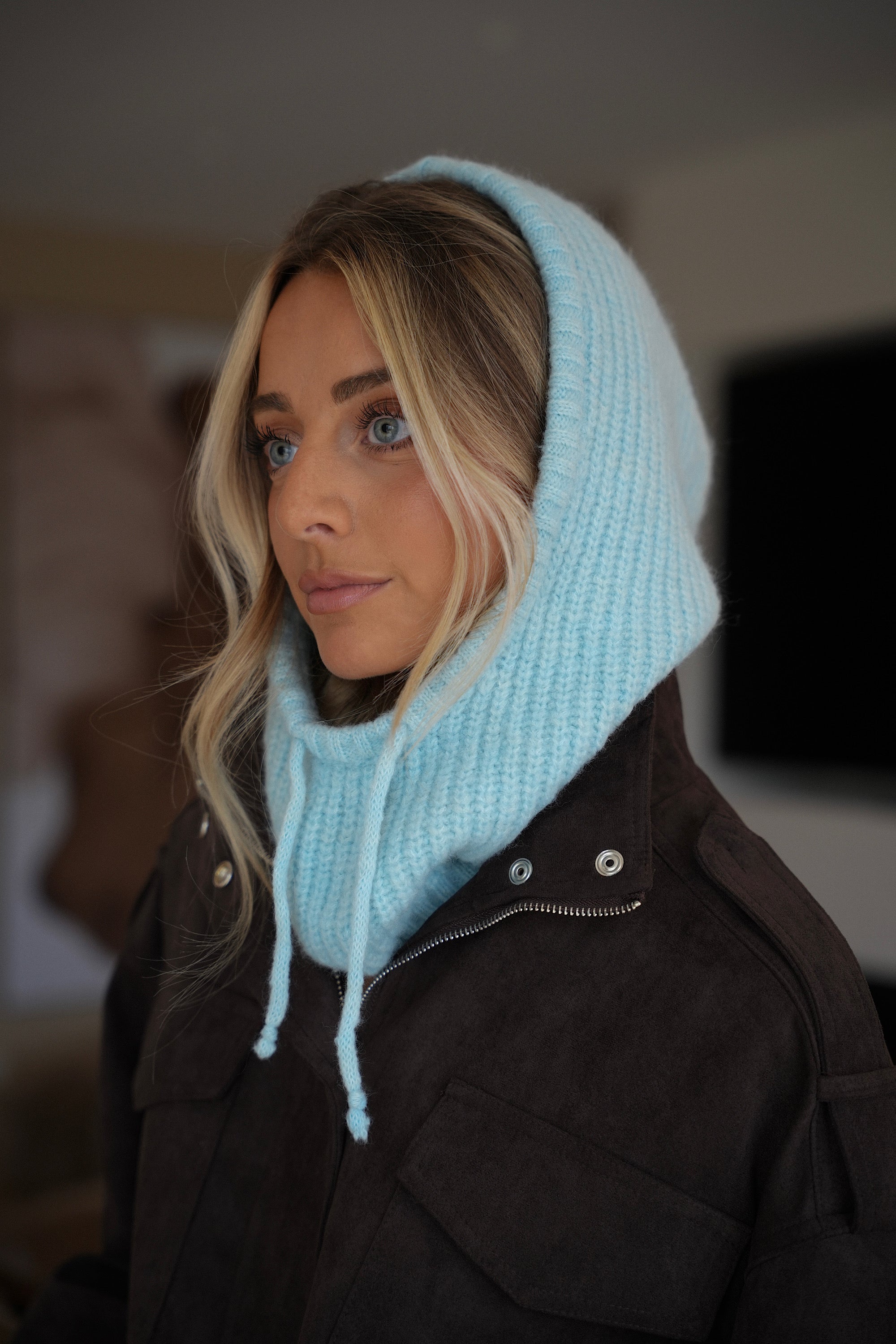 Milie bleue - Cagoule douce