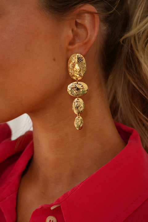 Pao dorées - Boucles d’oreilles acier