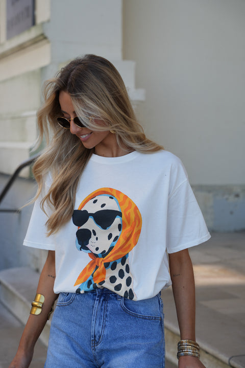 Mila blanc - T-shirt imprimé