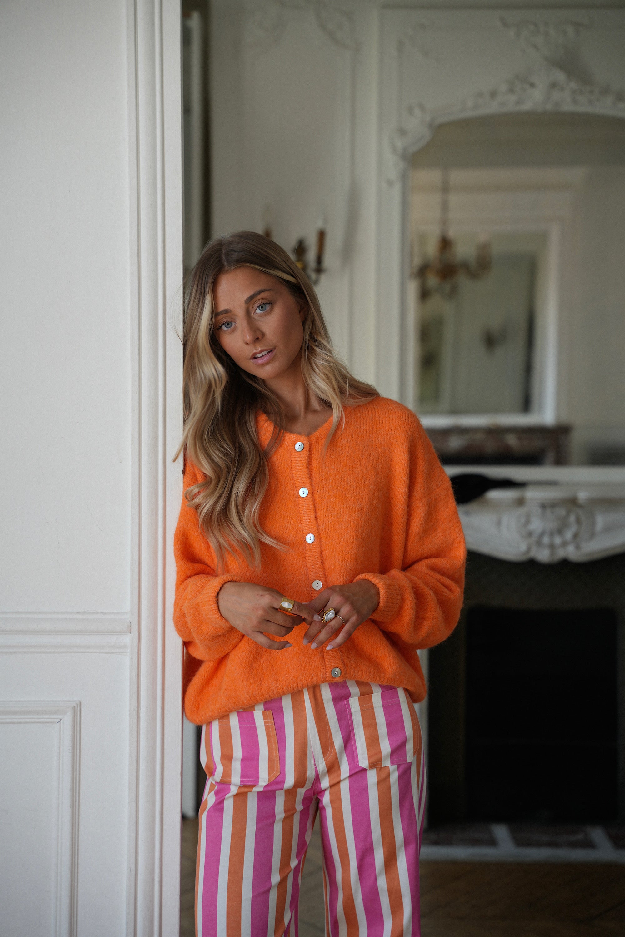 Catrina orange - Gilet ample