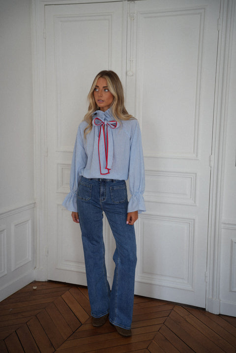 Paty bleu - Jean droit