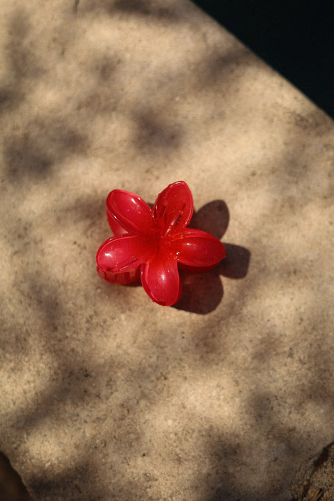 Laya rouge - Pince à cheveux
