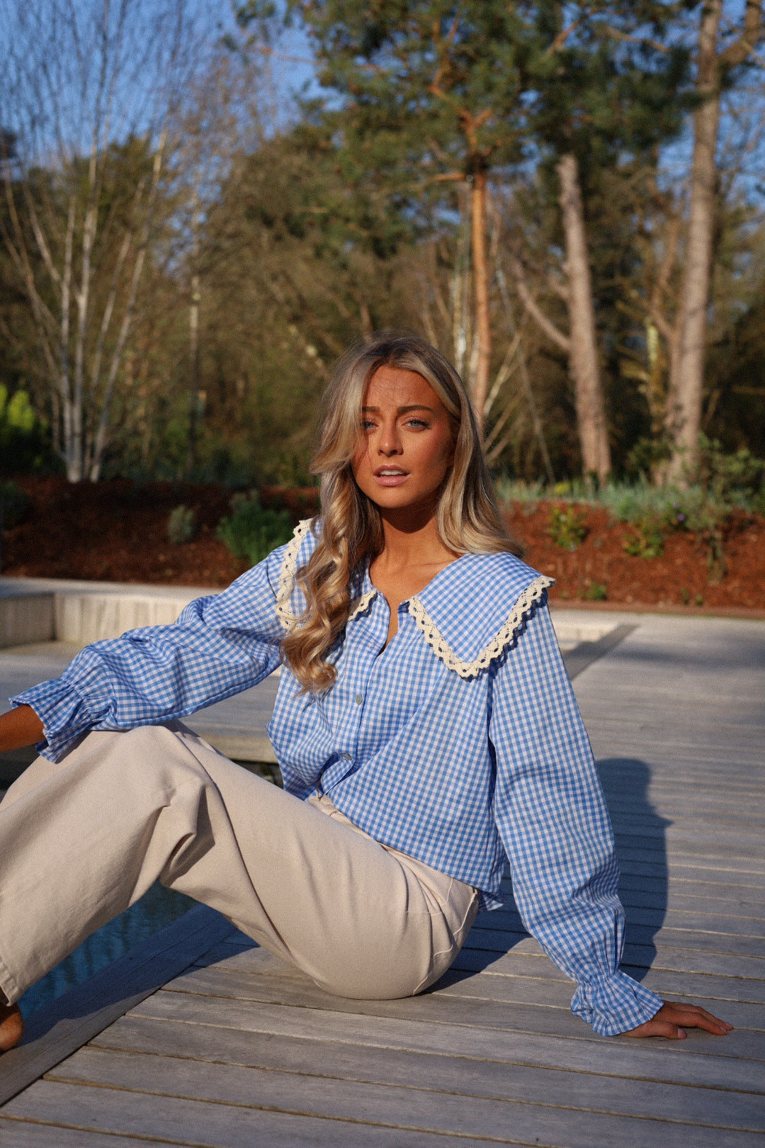 Jay bleue - Blouse vichy