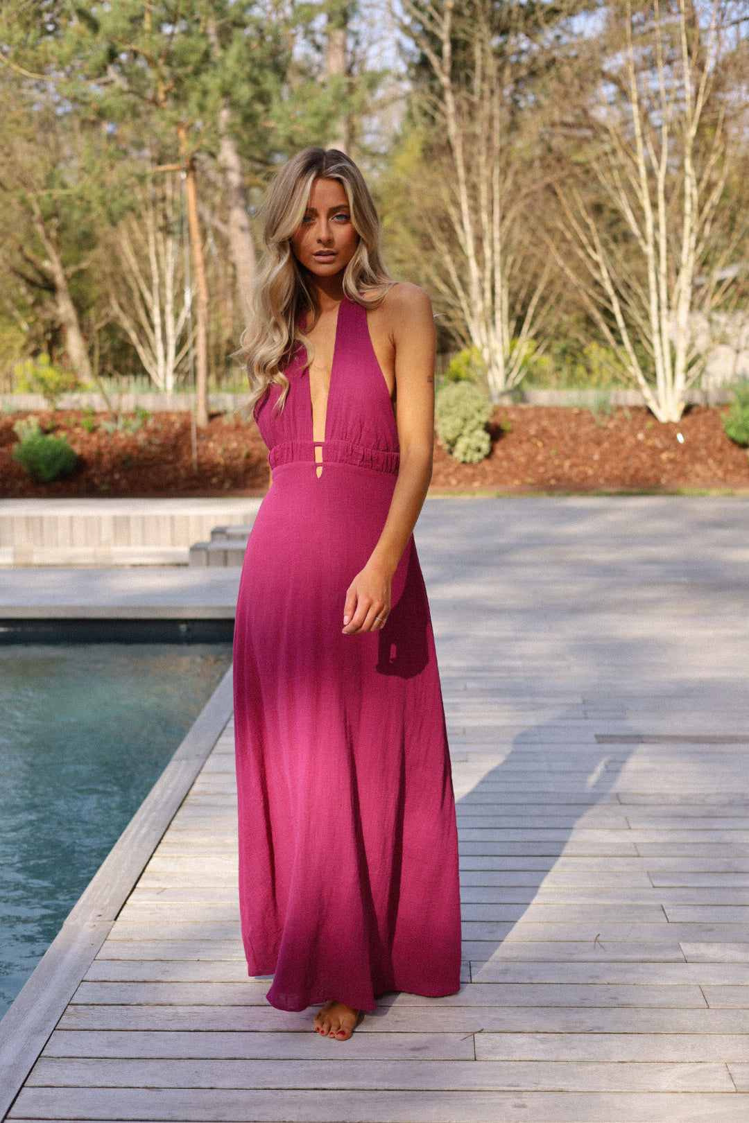 Iris prune - Robe longue