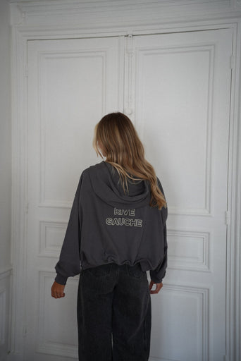 Ronan gris - Sweat-shirt zippé