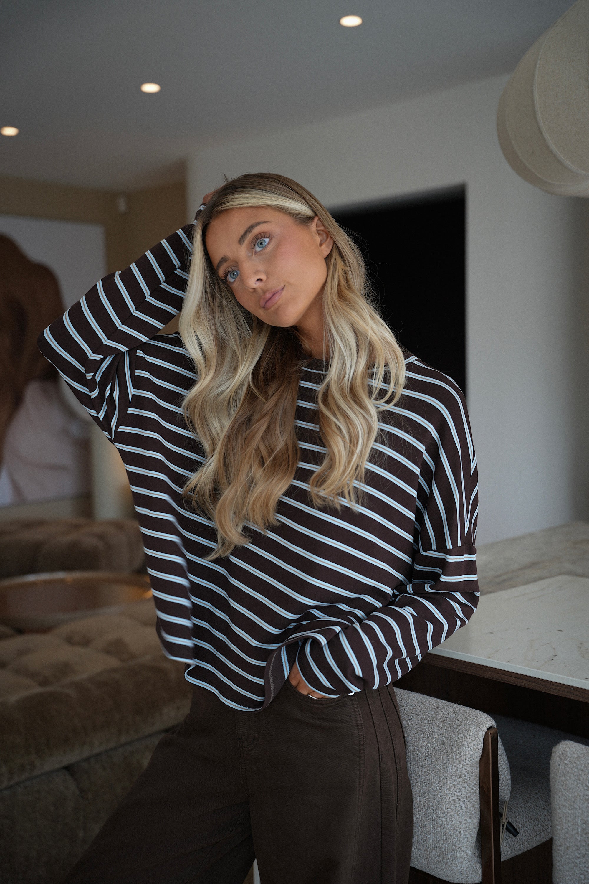 Fredy bleu - T-shirt à manches longues