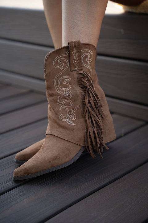 Arlo camel - Bottines santiags