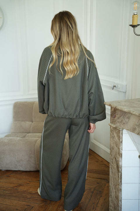 Kamilla kaki - Pantalon droit