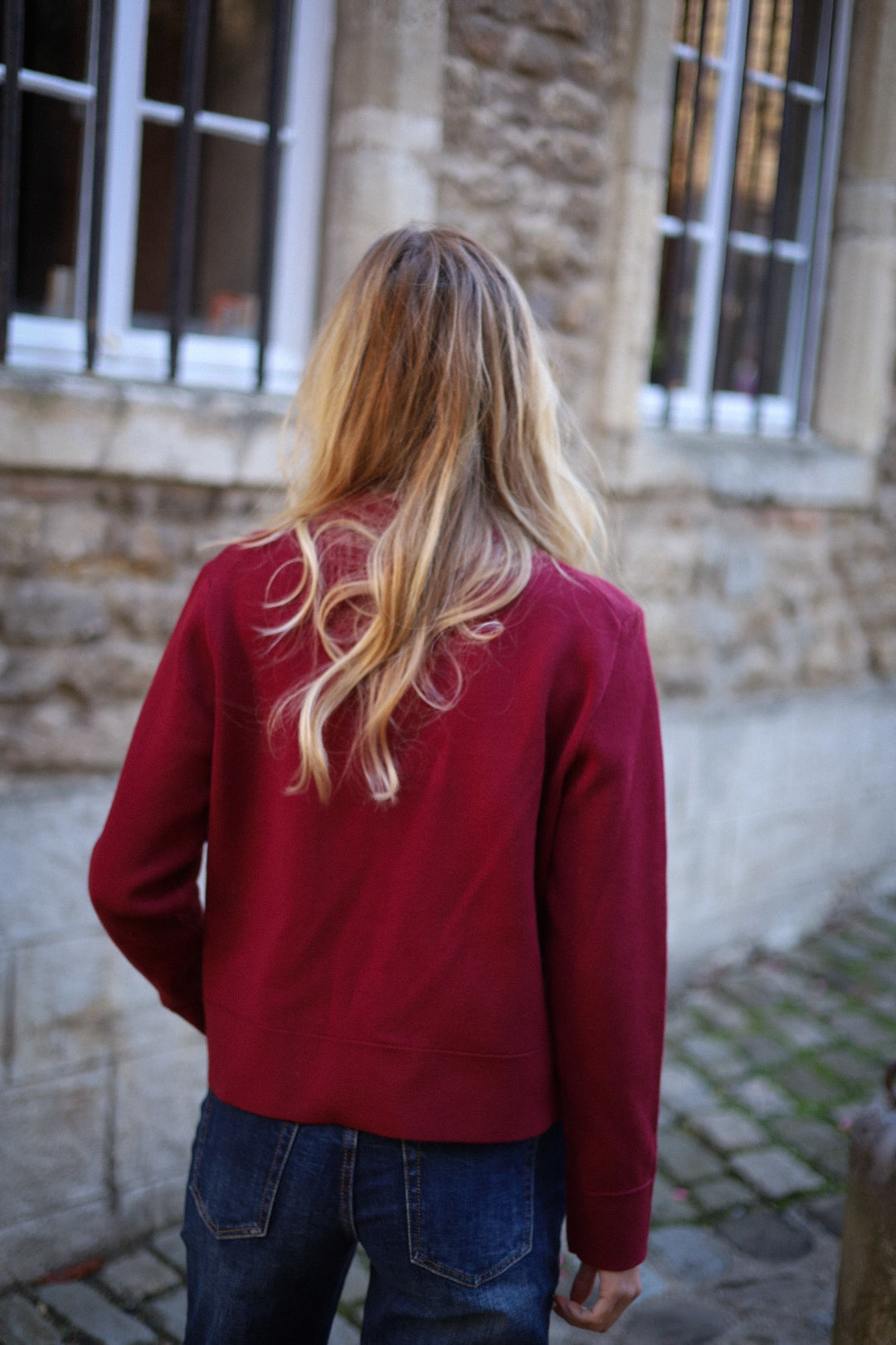Emmy bordeaux - Gilet zippé