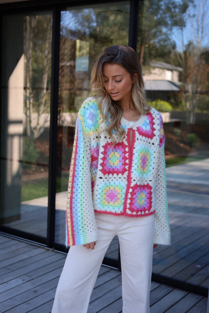 Sabrina coloré - Gilet crochet