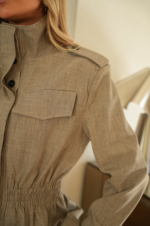 Merrie taupe - Veste cintrée