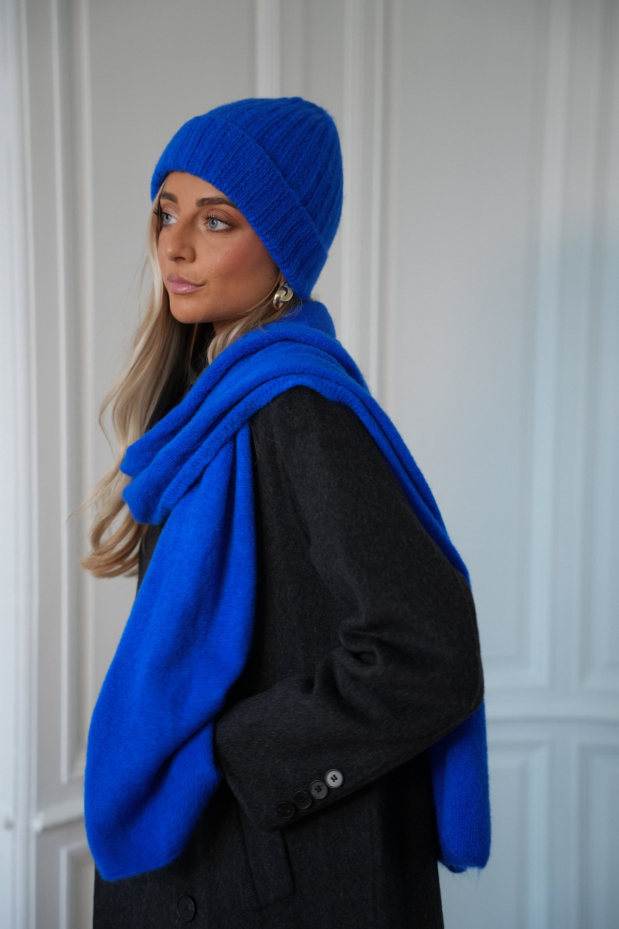 Jess bleu roi - Écharpe douce