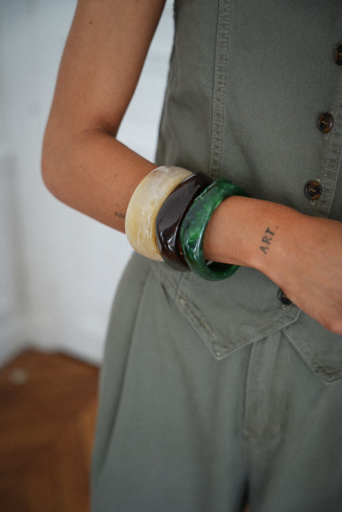 Ness chocolat - Jonc résine