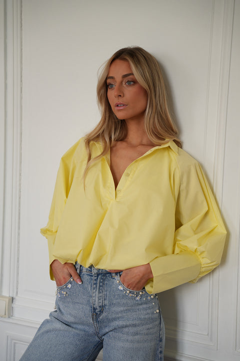 Alice jaune - Blouse ballon