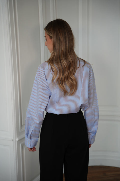 Evane bleue - Chemise ample