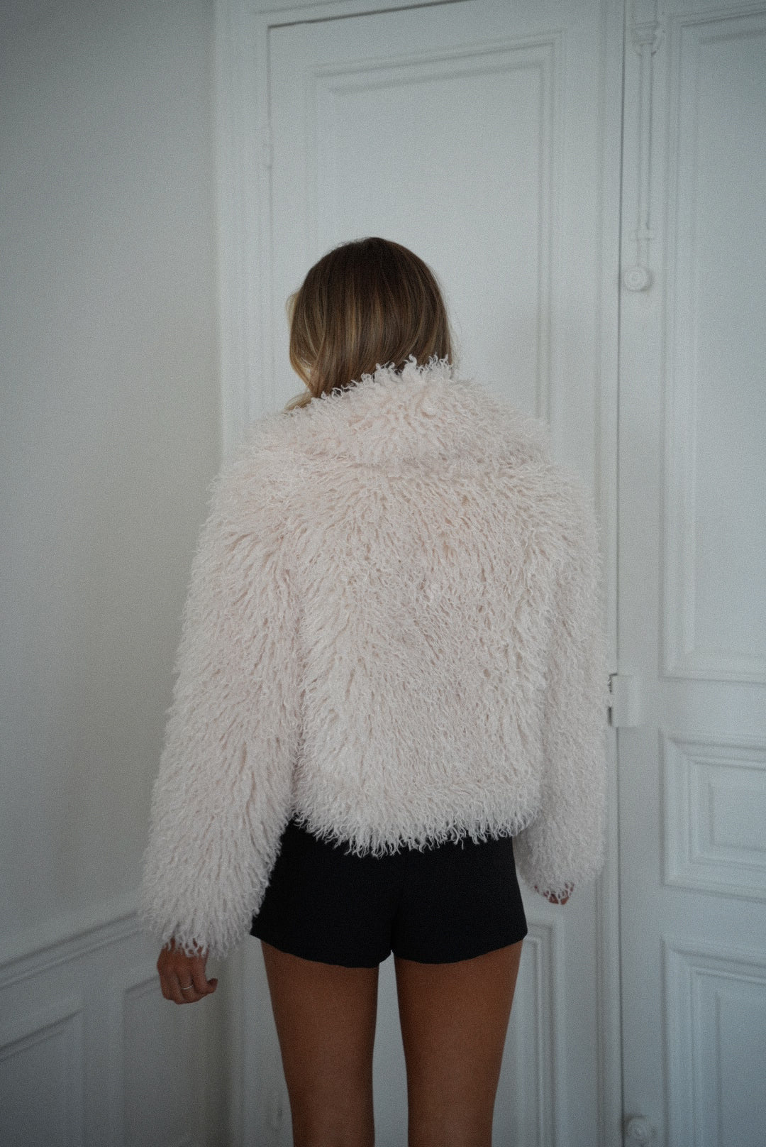 Soanne crème - Manteau fourrure