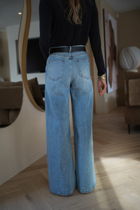 Josh bleu - Jean évasé