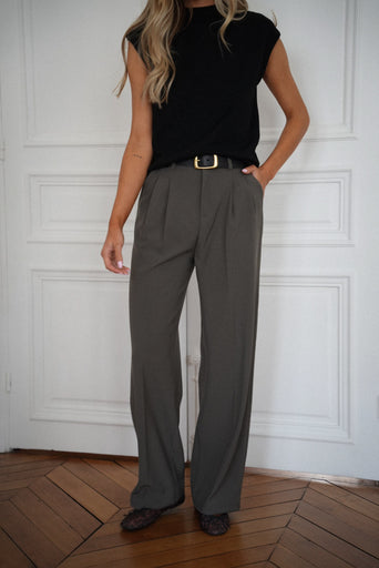 Gloria kaki - Pantalon droit