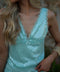 Alima bleu - Top à sequins