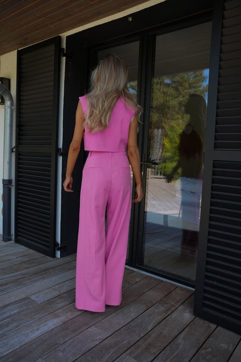 Zoé rose - Ensemble tailleur