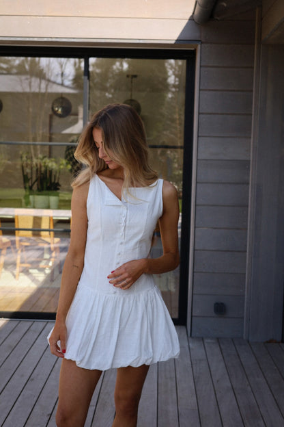 Sefa blanche - Robe ballon