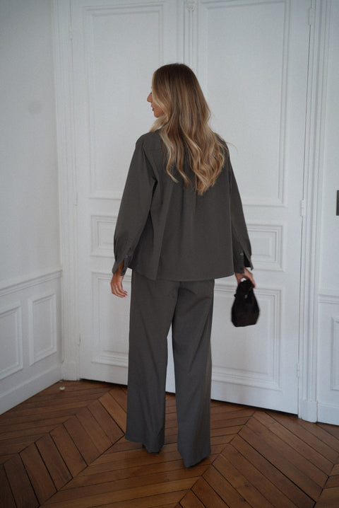 Meryam kaki - Pantalon ample